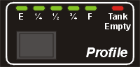 Profile Solo tank monitor and display for under-counter installation.