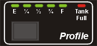 Profile Solo tank monitor and display for under-counter installation.